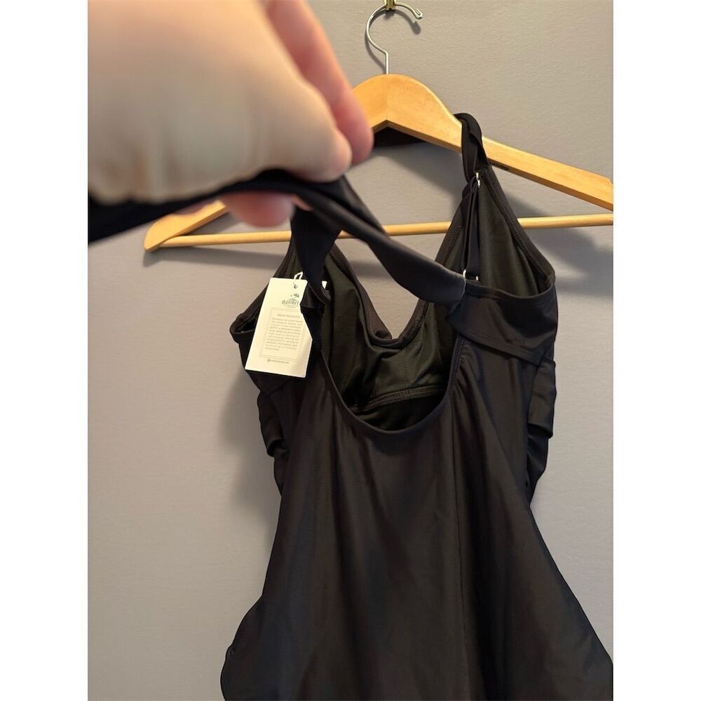 B2PRITY Women's Black Halter One Piece Swimsuit Size S - Picture 4 of 8